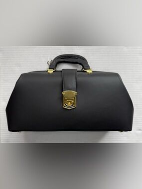 NEW Professional Case, Inc. Leather Doctor Bag Black